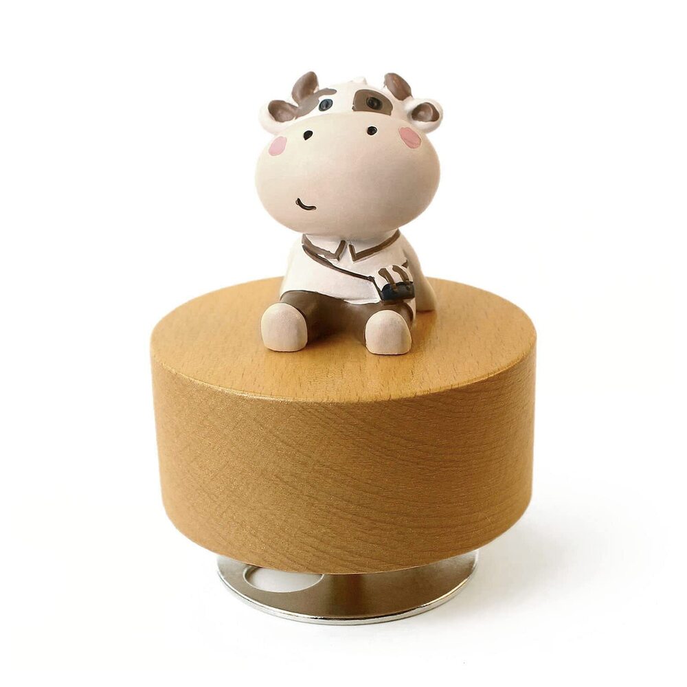1182 Cute Little Animal Wooden Mechanical Music Box, You are My Sunshine